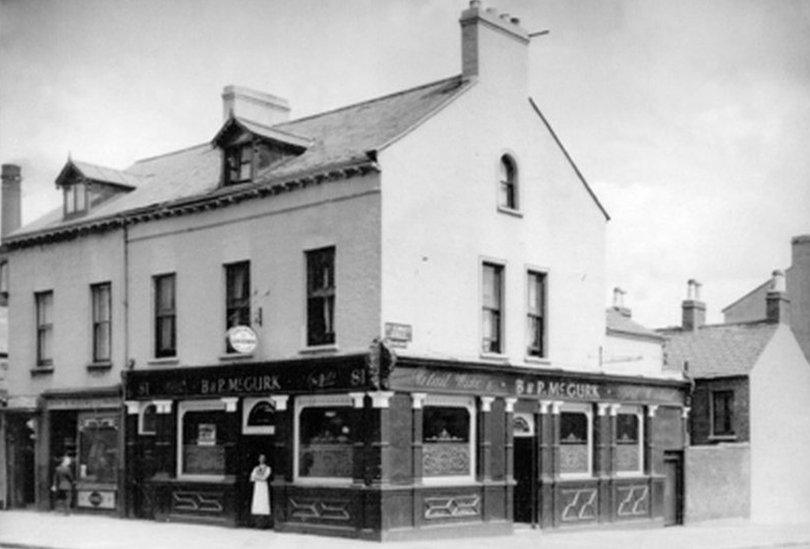 Patrick McGurk pictured outside his pub