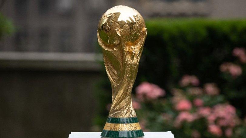 The World Cup trophy