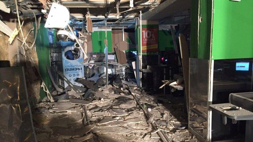 Interior view of supermarket after an explosion in St Petersburg, Russia, in photo released by National Anti-Terrorism Committee on December 28, 2017