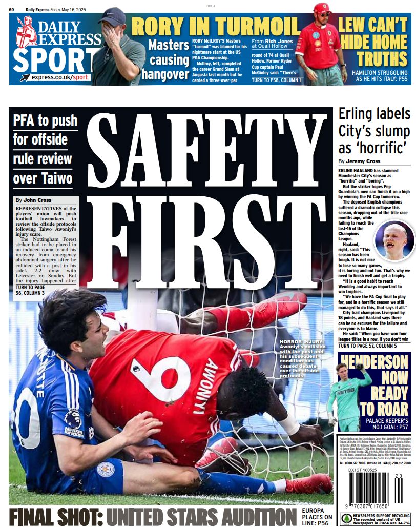 Express back page
