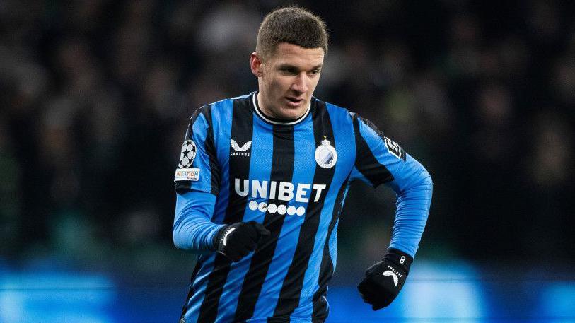 Club Brugge winger Christos Tzolis