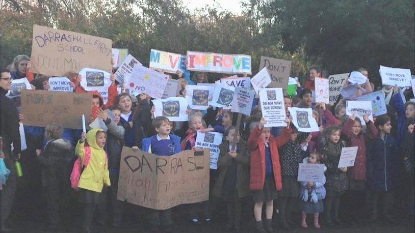 Darras Hall First School protest