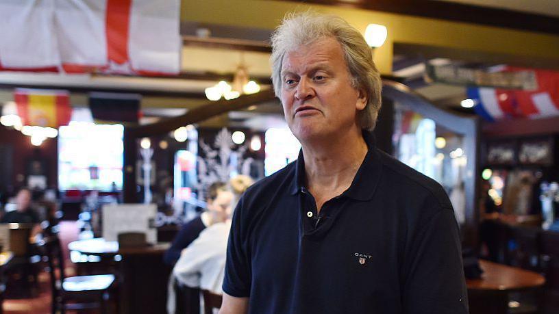 Chairman of Wetherspoons pub chain, Tim Martin is seen during an interview in London on June 14, 2016