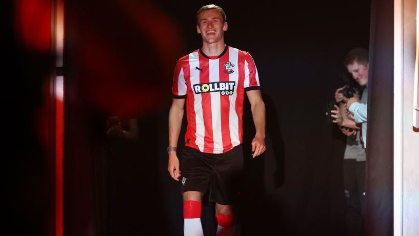 Flynn Downes is unveiled as a new Southampton player