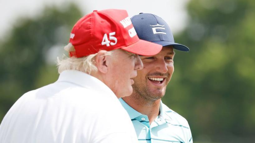 Donald Trump and Bryson DeChambeau