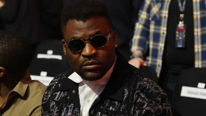 Francis Ngannou in sunglasses at an event