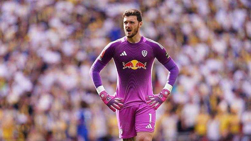 Leeds goalkeeper Lucas Perri