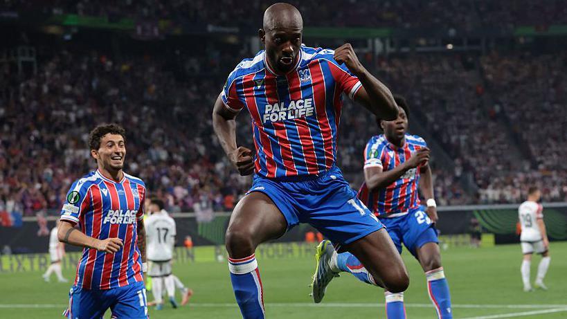 Jean-Philippe Mateta celebrates for Crystal Palace