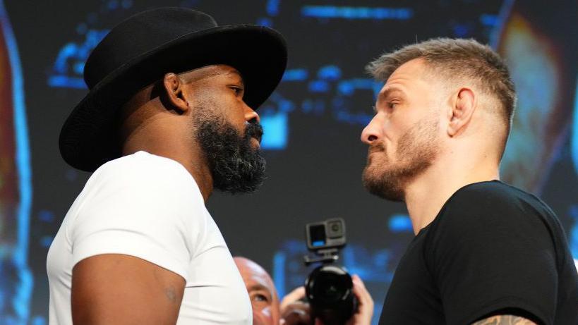 Jon Jones faces off with Stipe Miocic