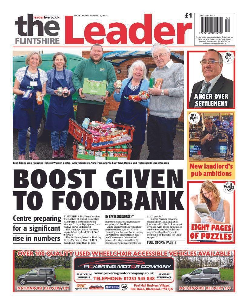 Flintshire Leader front page