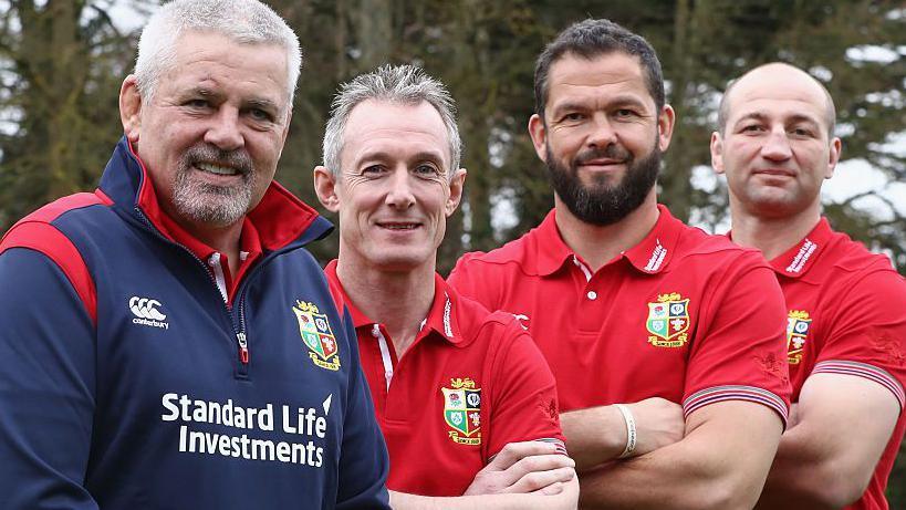 Warren Gatland, Rob Howley, Andy Farrell and Steve Bothwick