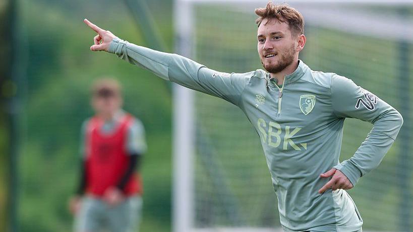 David Brooks of Bournemouth during a training session