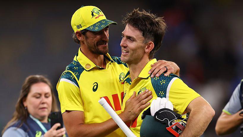 Mitchell Starc and Mitchell Marsh