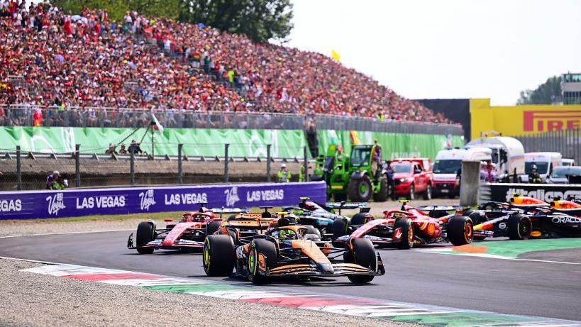  The Italian GP getting under way at Monza in August