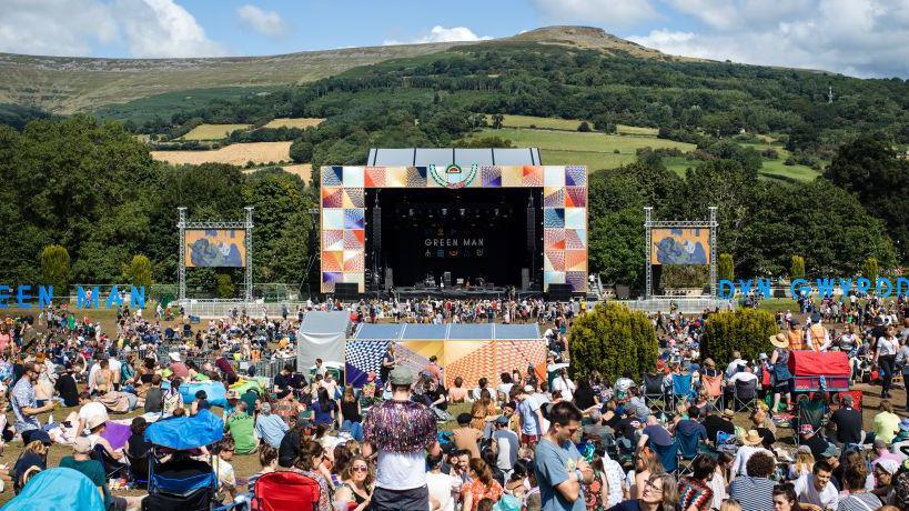 The main stage at Green Man festival