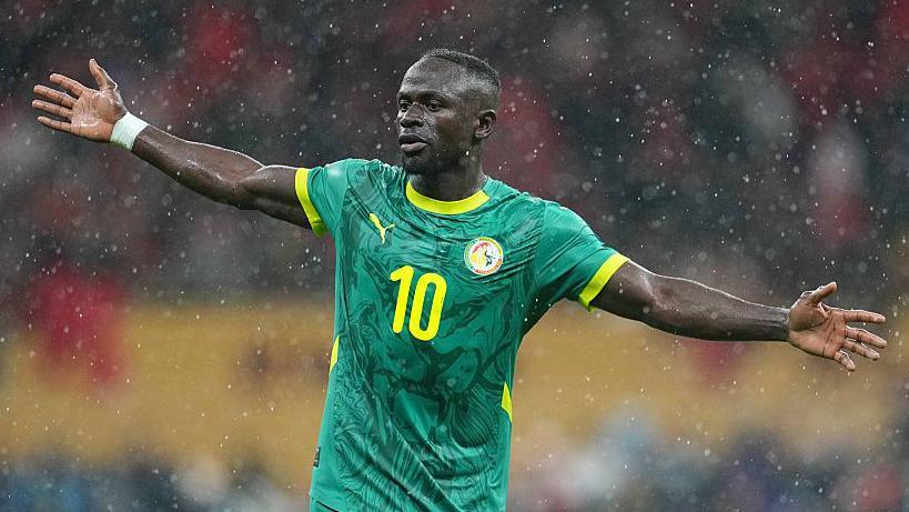Sadio Mane of Senegal celebrates