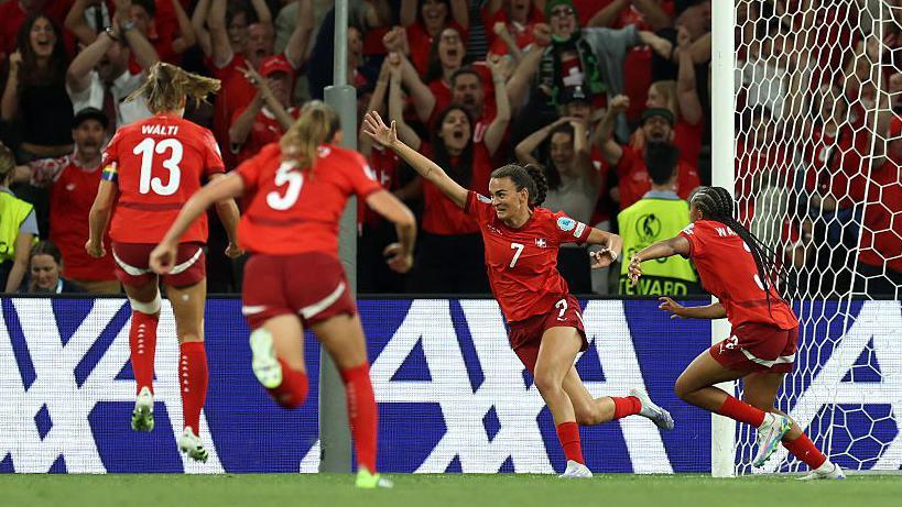 Switzerland celebrate 