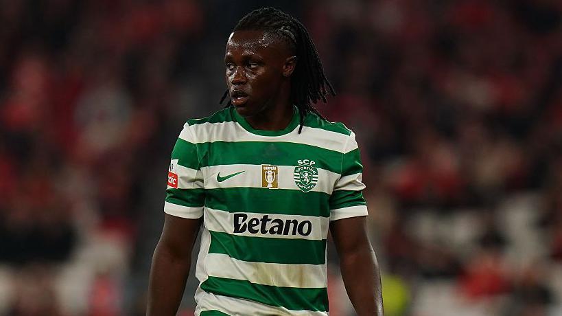 Geovany Quenda on the pitch for Sporting