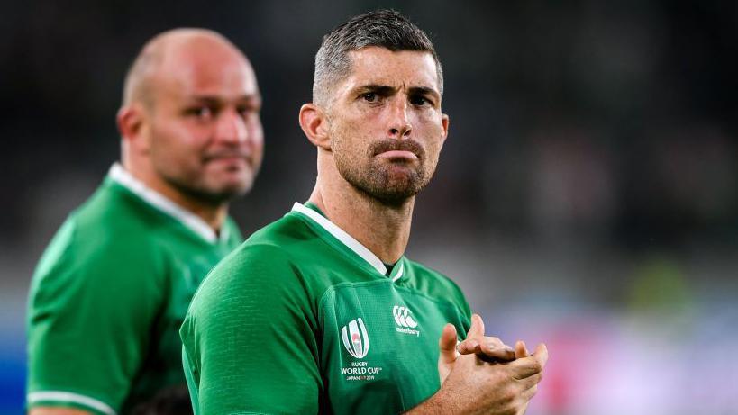 Rob Kearney (foreground) and Rory Best (background).