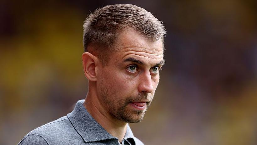 Southampton head coach Tonda Eckert looks on during his side's defeat to Watford.