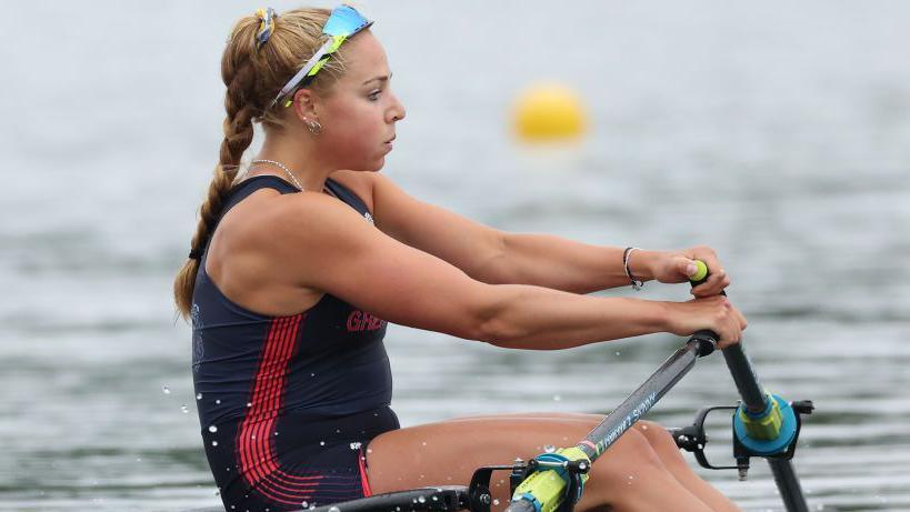 Becky Wilde in action at the Paris Olympics