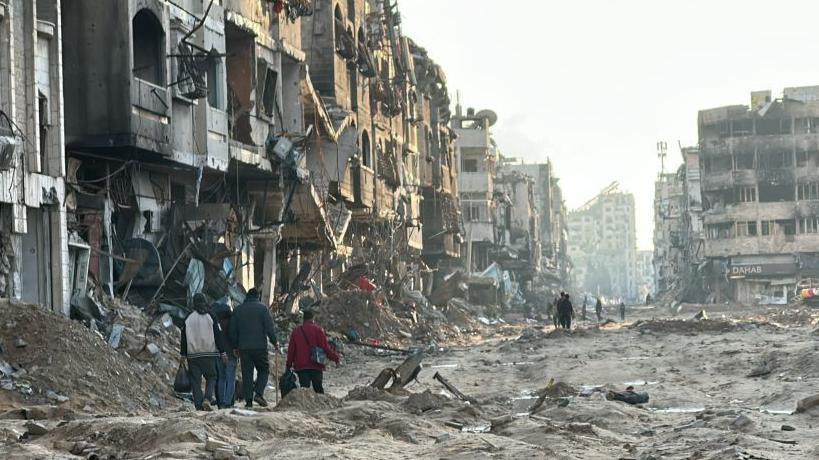 Destruction from strike in Gaza