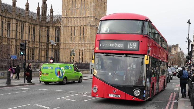 A bus in London