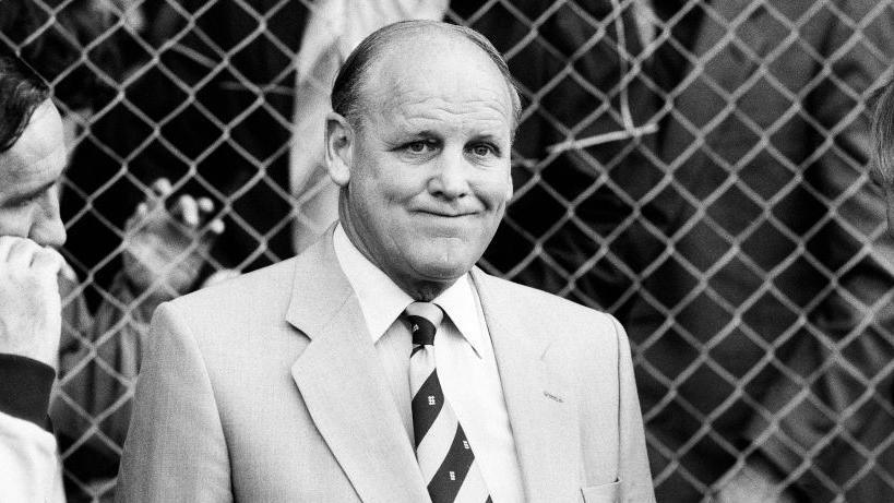 England manager Ron Greenwood pictured during the defeat by Norway in 1981