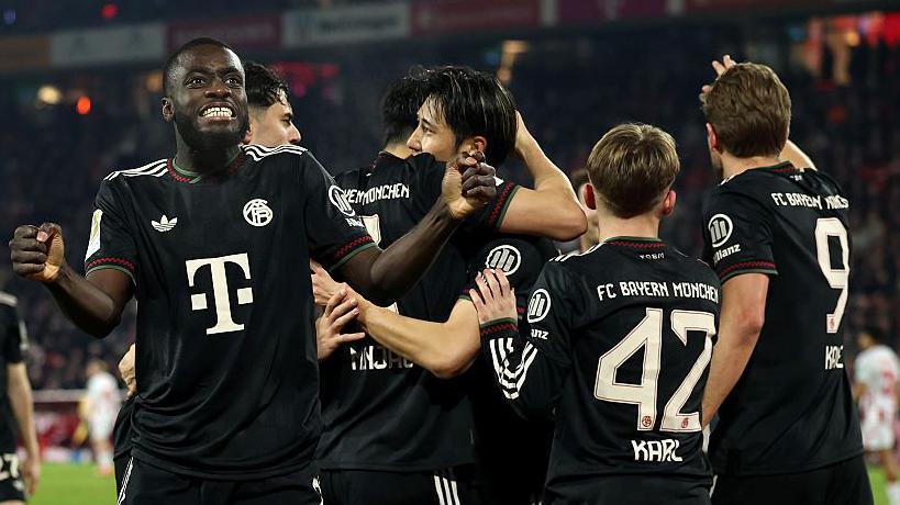 Bayern Munich celebrate against Koln