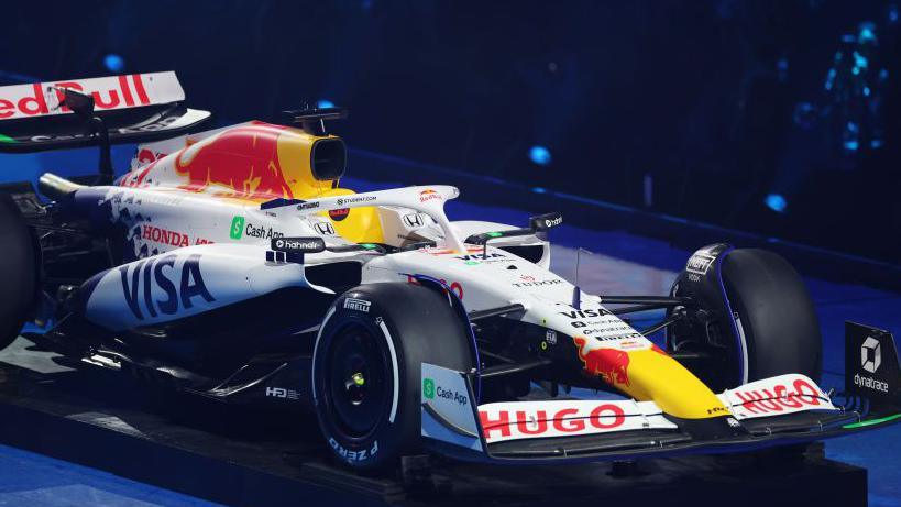 The Racing Bulls colour scheme for 2025 is a near all-white livery 