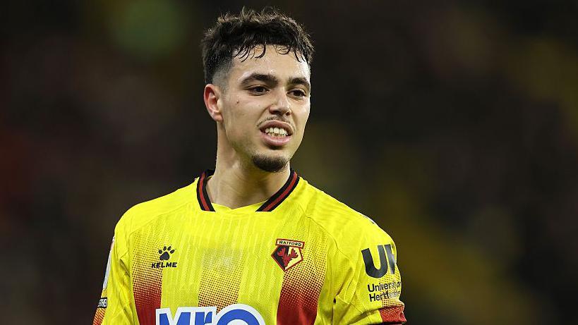 Othmane Maamma in action for Watford