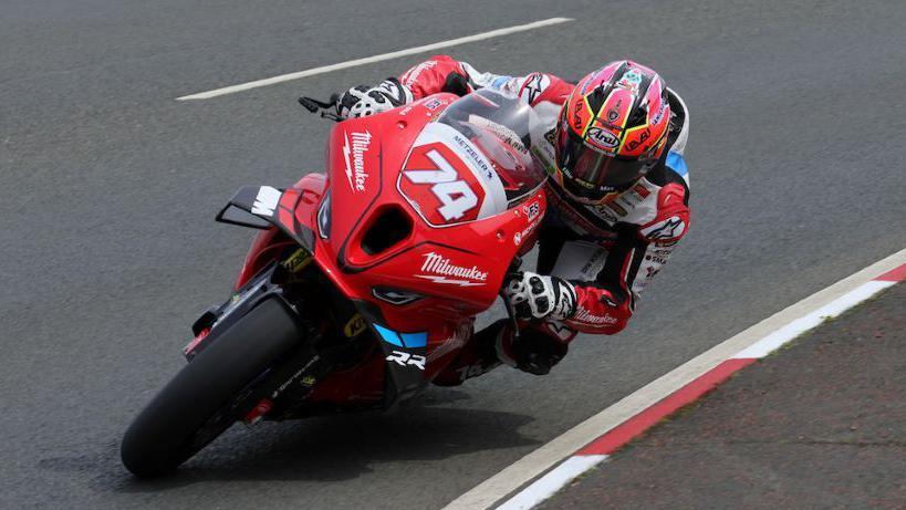 Davey Todd aboard his Milwaukee BMW