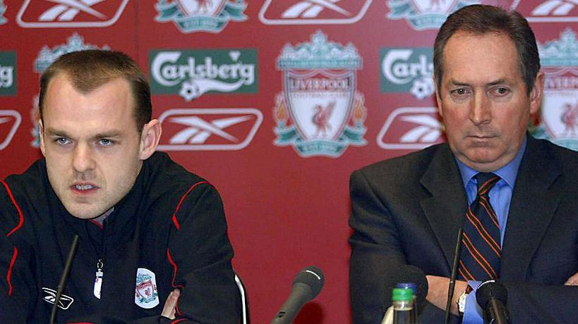 Danny Murphy and former Liverpool manager Gerard Houllier