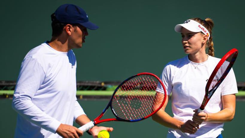 Stefano Vukov and Elena Rybakina