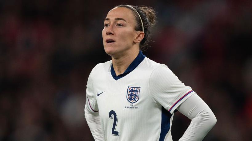 Lucy Bronze in action for England against United States