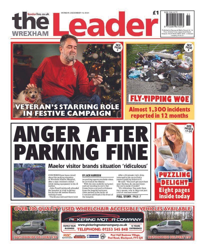 Wrexham Leader front page