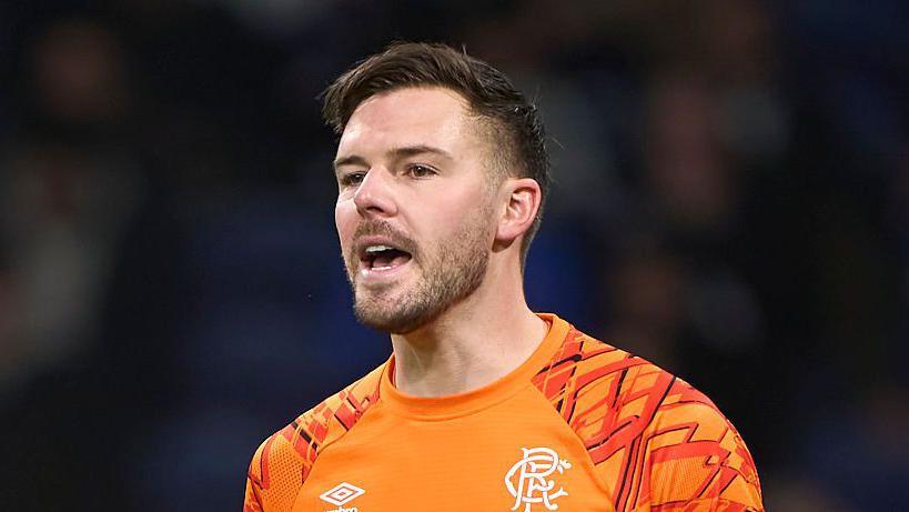 Jack Butland in action for Rangers