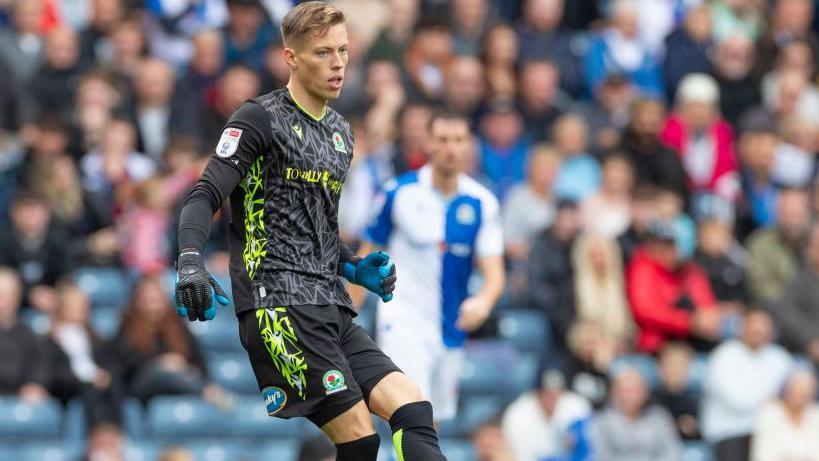 Leo Wahlstedt in action for Blackburn