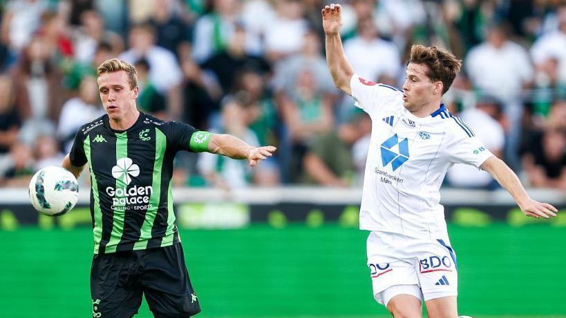 Action from Molde's Europa League third qualifying round against Cercie Brugge