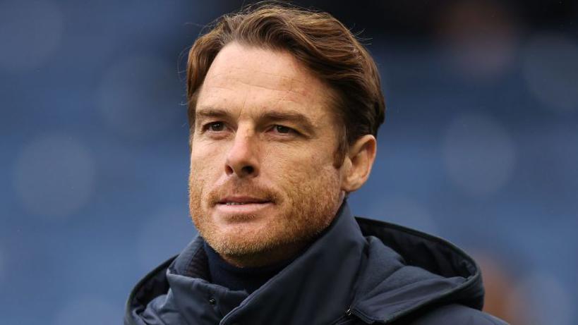 Scott Parker looks on as Burnley head coach