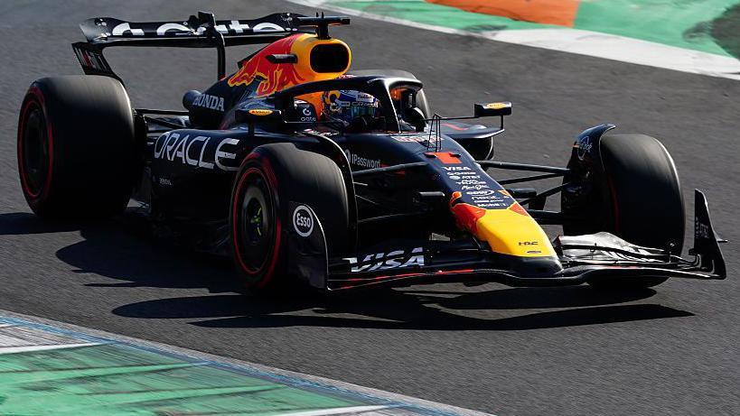 Max Verstappen in qualifying at the Italian Grand Prix in Monza 