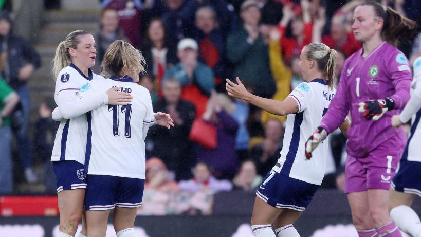 England celebrate in Norwich