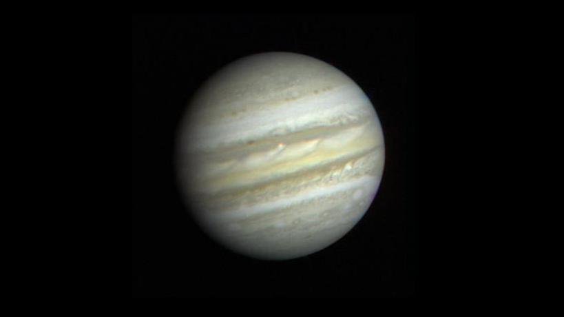 Close-up view of Jupiter