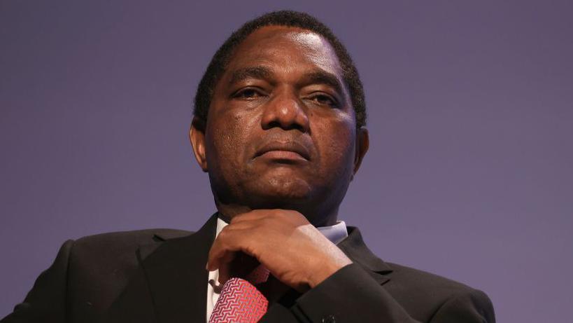 Hakainde Hichilema, Zambia's president at a summit in Berlin, Germany, on Monday 20 November 2023