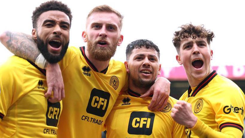 Sheffield United celebrate