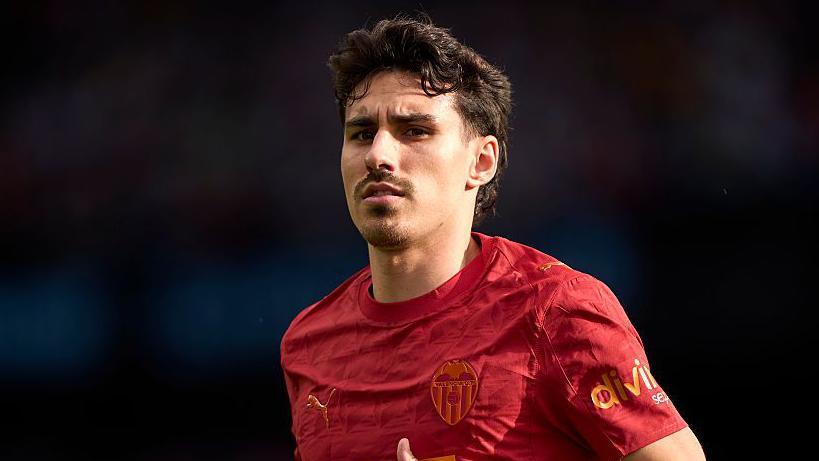 Andre Almeida in action for Valencia last season