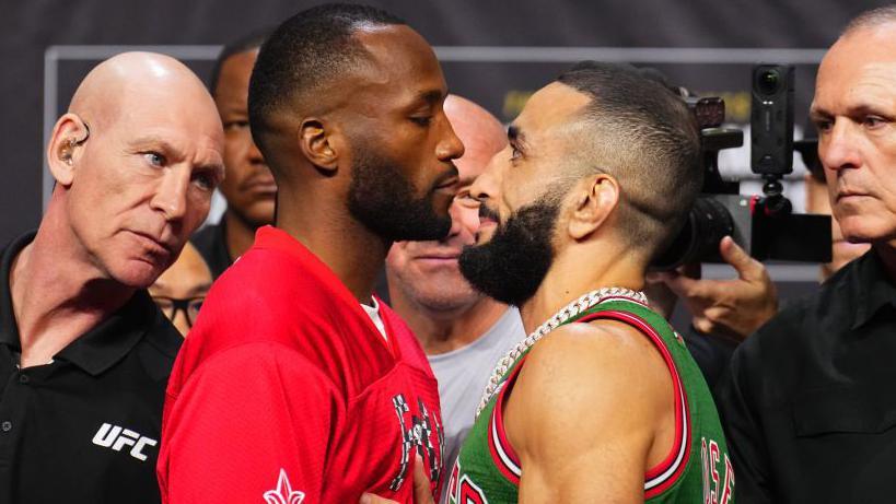 Leon Edwards faces off with Belal Muhammad