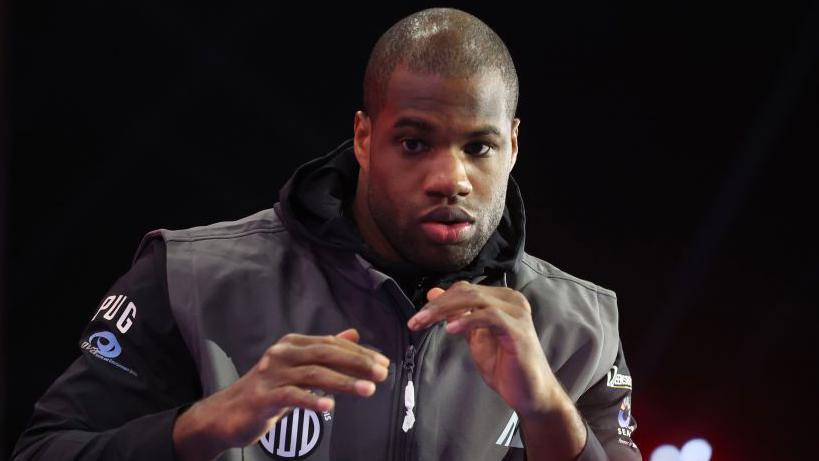 Daniel Dubois during an open workout