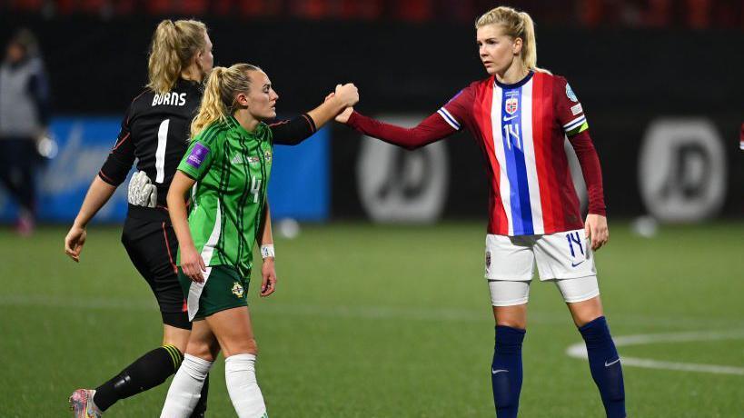 Ada Hegerberg with Jackie Burns