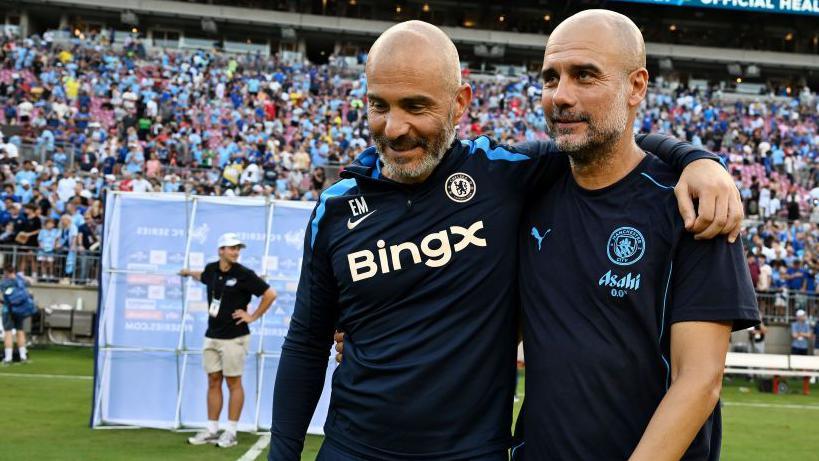Enzo Maresca and Pep Guardiola